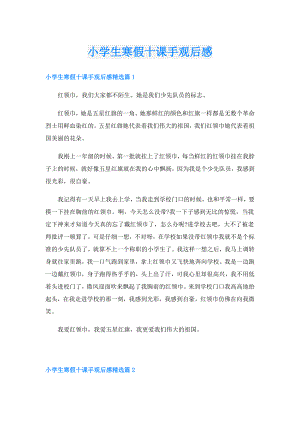 小学生寒假十课手观后感.doc