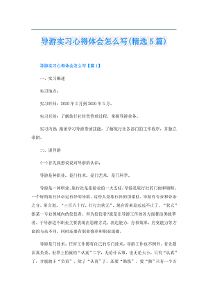 导游实习心得体会怎么写(精选5篇).doc
