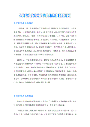 会计实习生实习周记精选【12篇】.doc