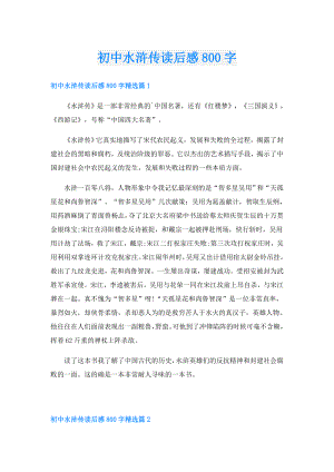 初中水浒传读后感800字.doc