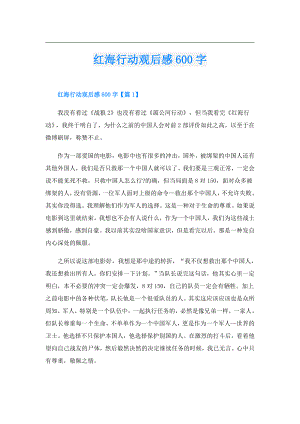 红海行动观后感600字.doc