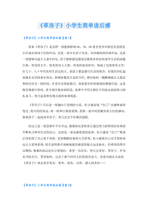 《草房子》小学生简单读后感.doc
