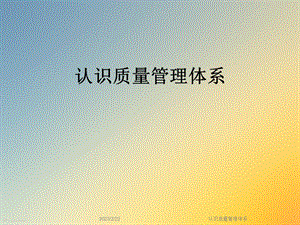 认识质量管理体系.ppt