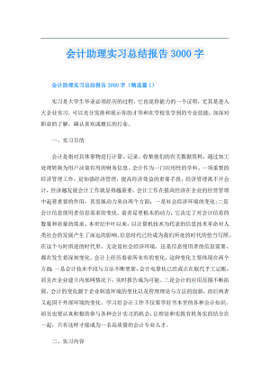 会计助理实习总结报告3000字.doc