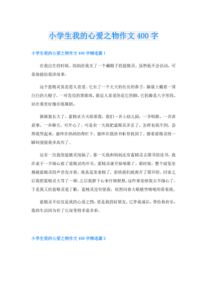 小学生我的心爱之物作文400字.doc