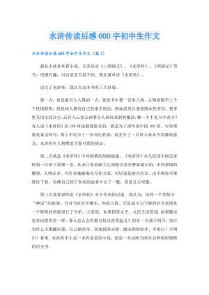 水浒传读后感600字初中生作文.doc