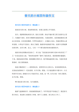 天的小雨四年级作文.doc