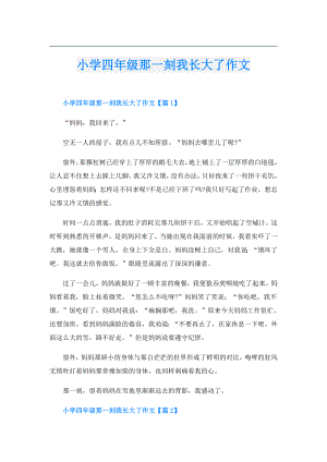 小学四年级那一刻我长大了作文.doc