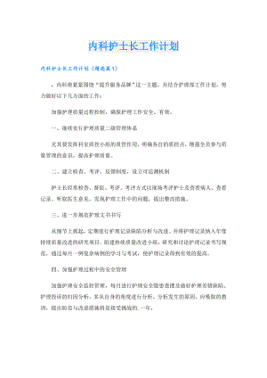 内科护士长工作计划.doc
