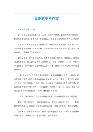父爱的中考作文.doc