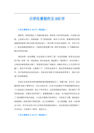 小学生暑假作文400字.doc