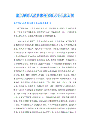 追风筝的人经典国外名著大学生读后感.doc