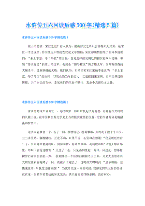 水浒传五六回读后感500字(精选5篇).doc