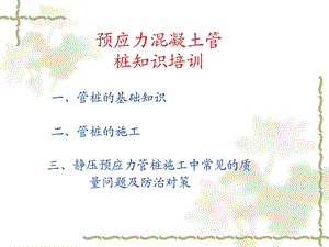 预应力混凝土管桩知识培训(ppt).ppt