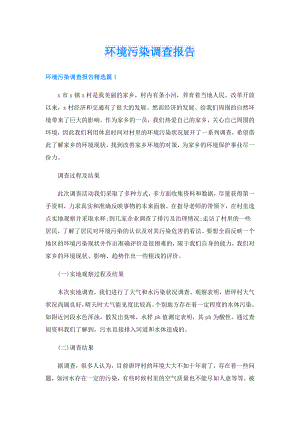 环境污染调查报告.doc