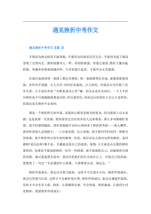 遇见挫折中考作文.doc
