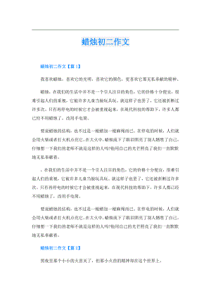 蜡烛初二作文.doc