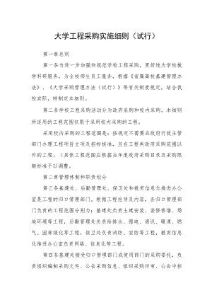 大学工程采购实施细则（试行）.docx