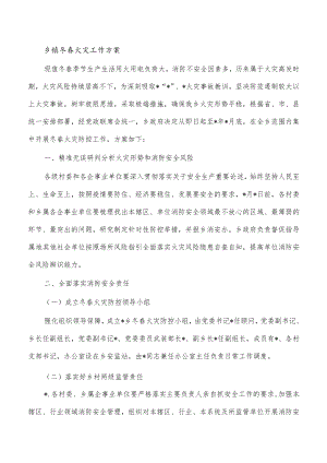 乡镇冬春火灾工作方案.docx