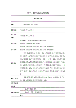 网络拓扑结构及其绘制 教学设计 .docx