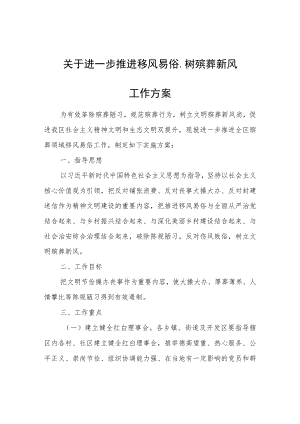 关于进一步推进移风易俗、树殡葬新风工作方案.docx