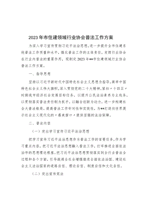 2023年市住建领域行业协会普法工作方案.docx