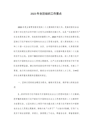 2023年全区组织工作要点.docx