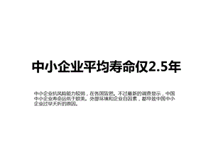 中小企业平均寿命.ppt