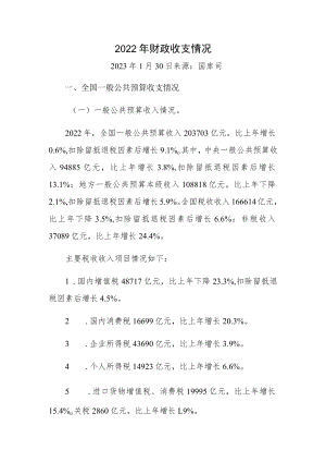 2022年财政收支情况.docx