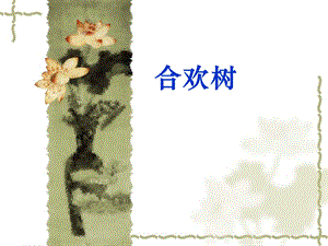 9.合欢树多媒体课件ppt.ppt