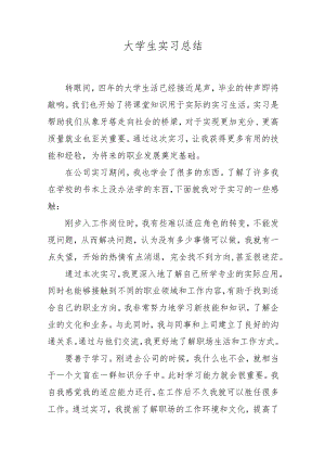 大学生实习总结.docx