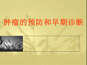 恶性肿瘤的预防课件.ppt