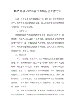 2023年城区晾晒管理专项行动工作方案.docx