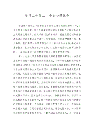 2023二十届二中全会公报学习心得体会4篇.docx