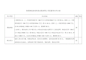 陕西新咸安创科技发展有限公司民营资本评分表.docx