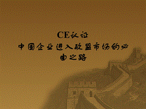 医疗器械CE认证.ppt