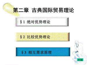 国际贸易学第二章古典国际贸易理论.ppt