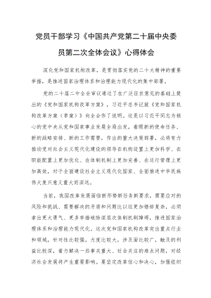 乡镇党员干部学习《中国共产党第二十届中央委员第二次全体会议》心得体会.docx