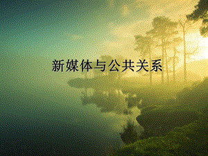 新媒体与公共关系.ppt