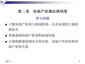 房地产法PPT2第二章房地产权属法律制度.ppt