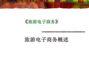 旅游电子商务概述.ppt