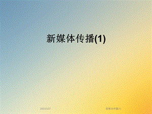 新媒体传播.ppt