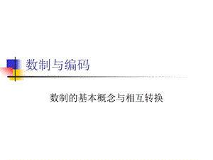数制与编码(计算机应用基础).ppt