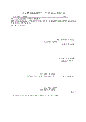 施工组织设计、(专项)施工方案报审表.docx