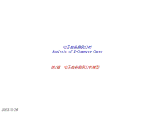 电子商务案例分析模型.ppt