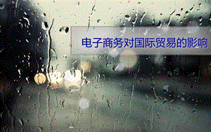 电子商务对国际贸易的影响.ppt