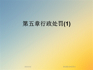 第五章行政处罚.ppt