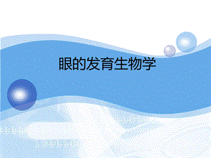 眼的发育生物学.ppt