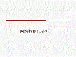 网络数据包分析.ppt