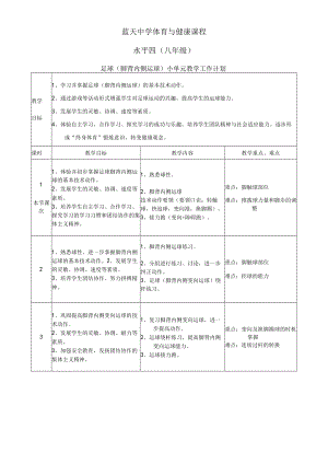 足球（脚背内侧运球） 教学设计.docx